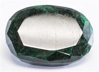 376.10ct Oval Cut Green Natural Emerald GLI