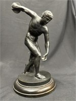 Greek Roman Classic DiscusThrower Bronze Sculpture