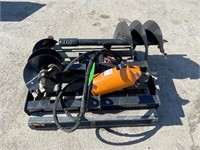 New Wolverine Skid Steer Auger Attachment (C432E)