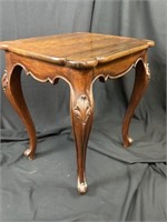 French Carved Antique Accent Table
