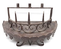 Metal Candle Wall Shelf or Sconce