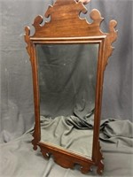 Chippendale Style Antique Carved Hanging Mirror