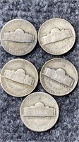 5 Jefferson War Nickels