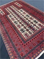 Hand knotted Antique Pakistan Tribal Rug 55" x 35"