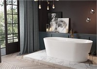 Acrylic Freestanding Soaking Bathtub-54‘’-White