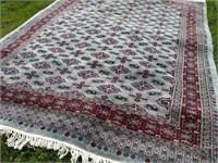 Semi Antique Handknotted Fine Oriental Carpet Rug