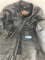 2XL Harley Davidson Leather Jacket - worn