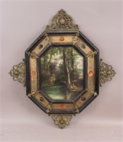 European Rare 18th Century OOC Octagonal Frame