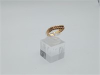 14K Gold Weave Band Ring 3 grams