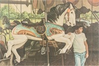 Canadian Litho by Ken Danby Guelph Carousel 1977