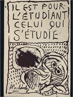 Pierre Alechinsky Original Litho Poster 1968 Paris