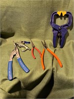 Tools  pliers, Clip Zip, misc