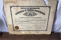 1923 MI Certificate of Medical Reg