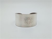 Sterling Silver Wide Cuff Bracelet 25.6 grams