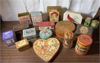 Collection of Tin Boxes (some vintage)