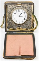 Charles H. Didrich Sterling Folding Travel Clock