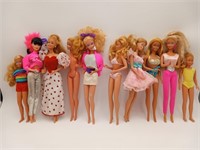 1960's Mattel Barbie Dolls 10 total