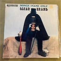 Oscar Brand Songs Inane Only Riverside FOLK LP