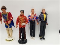 New Kids On Block Michael Jackson Dolls lot of 4