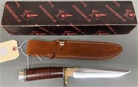 Effingham Black Jack Hunter Knife & Leather Sheath