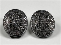 Vintage stamped sterling Germany earrings.