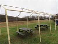 27FTX12FT CANOPY TENT- CANOPY IS NEW - HEAVY DUTY