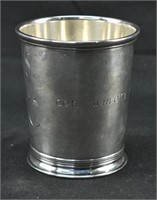 Ensko NY "Con Amore" Engraved Sterling Silver Cup