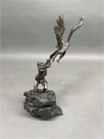 "The Eagle Catcher" Resin Sculpture