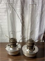 Pair of Vintage Aladdin Oil Lamps