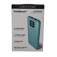 Limitless TotalBoost 10KmAh Portable Charger