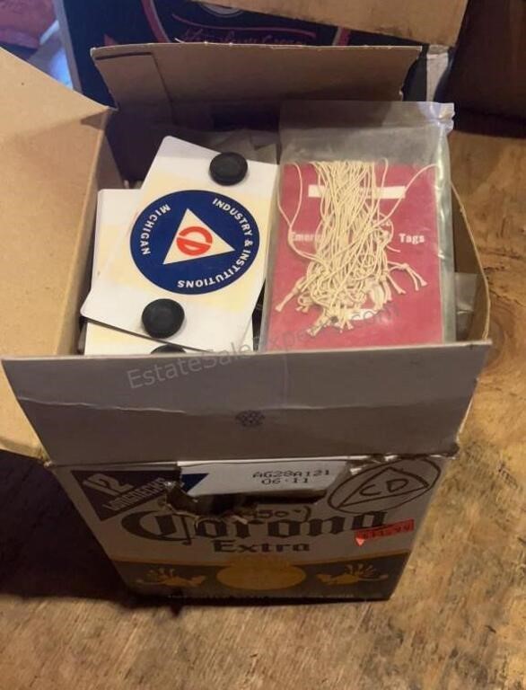 Box of Michigan Civil Defense Emergency Medical