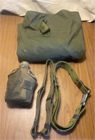 US Military Belts Duffel Bag & Canteen