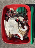 Tote of Christmas Decor