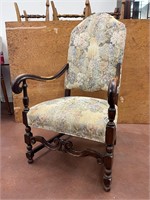 Vintage floral print chair