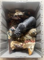 Tote of Figurines Resin