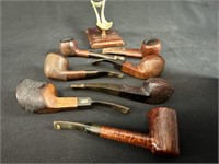 7 Vintage Estate Pipes from London, Paris, Denmark