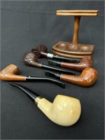 6 Vintage Estate Pipes Medico, Kaywoodie, Yellobol