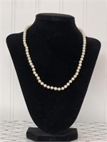14k gold pearl necklace 16.5 inch