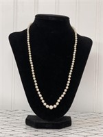14k gold pearl necklace 20 inch