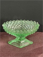 Uranium glass salt cellar no chips