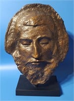 Vintage Bronze Patinated Death Mask of Paul Gaugin
