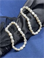 (2) Freshwater pearl bracelet lot