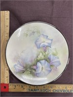 Hand painted flower dish