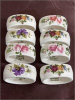 Flower Napkin rings porcelain The Butchant