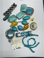 Turquoise color stones wear repair jewelry craft