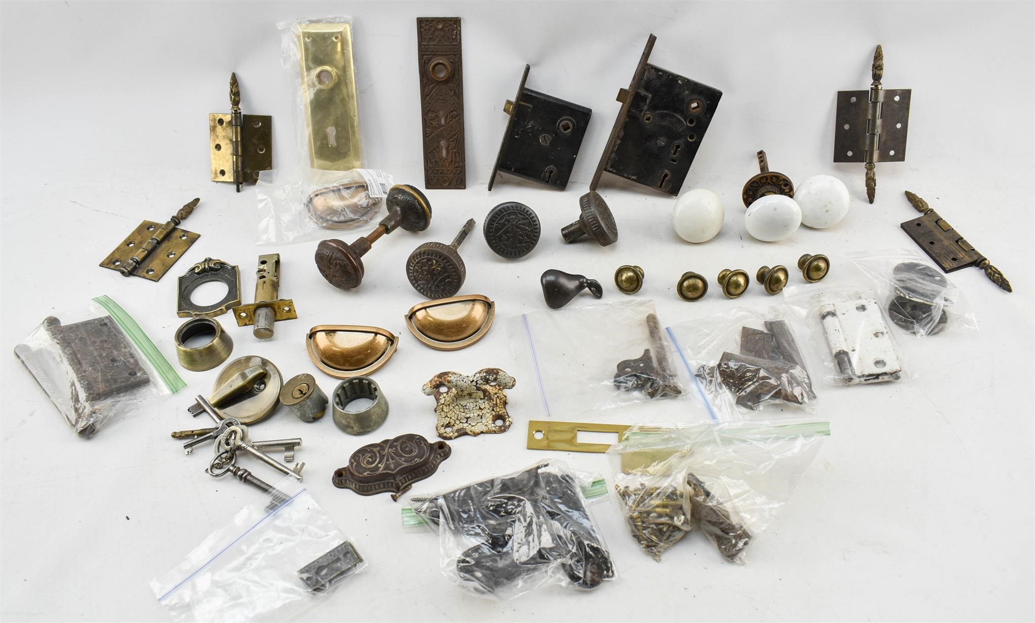 Assortment of Vintage Door & Cabinet Hardware