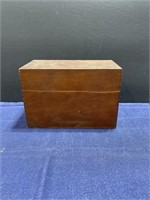 Wooden file box