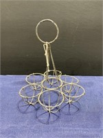 Wire metal egg holder