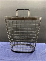 Metal storage basket