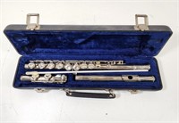 VINTAGE LaFleur Nickel Plate Flute - Complete